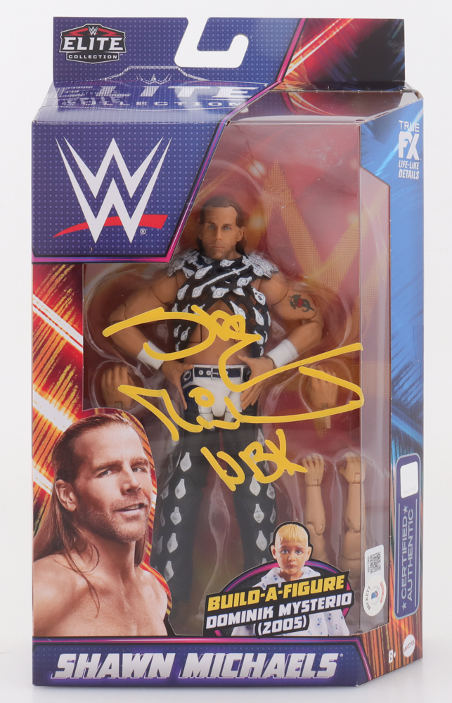 Shawn Michaels Signed WWE Elite Collection Action Figure Inscribed "HBK" (Beckett) at PristineAuction.com Shawn Michaels Signed WWE Elite Collection Action Figure Inscribed "HBK" (Beckett) at PristineAuction.com