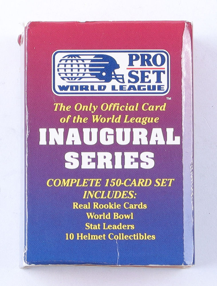 1991 Pro Set World League Inaugural Series Complete Set of (150) Cards with Chan Gailey #57, Doug Marrone #84, John Layfield #146, Jason Garrett #143 at PristineAuction.com 1991 Pro Set World League Inaugural Series Complete Set of (150) Cards with Chan Gailey #57, Doug Marrone #84, John Layfield #146, Jason Garrett #143 at PristineAuction.com
