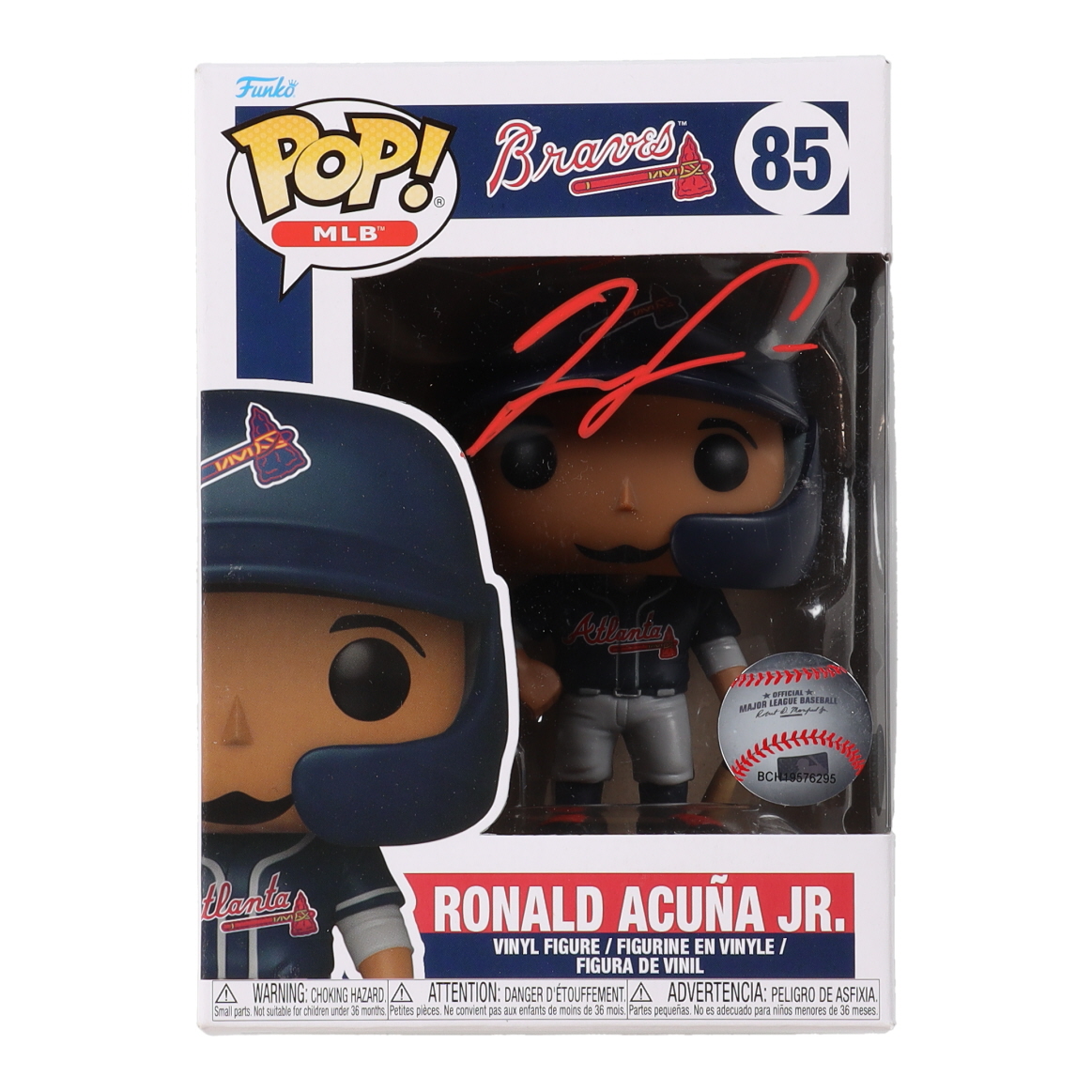 Ronald Acuna Jr. Signed Braves #85 Funko Pop! Vinyl Figure (Beckett) at PristineAuction.com Ronald Acuna Jr. Signed Braves #85 Funko Pop! Vinyl Figure (Beckett) at PristineAuction.com