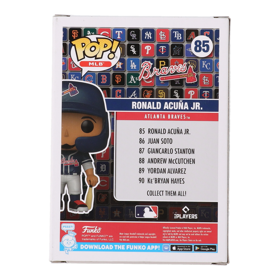 Ronald Acuna Jr. Signed Braves #85 Funko Pop! Vinyl Figure (Beckett) at PristineAuction.com Ronald Acuna Jr. Signed Braves #85 Funko Pop! Vinyl Figure (Beckett) at PristineAuction.com