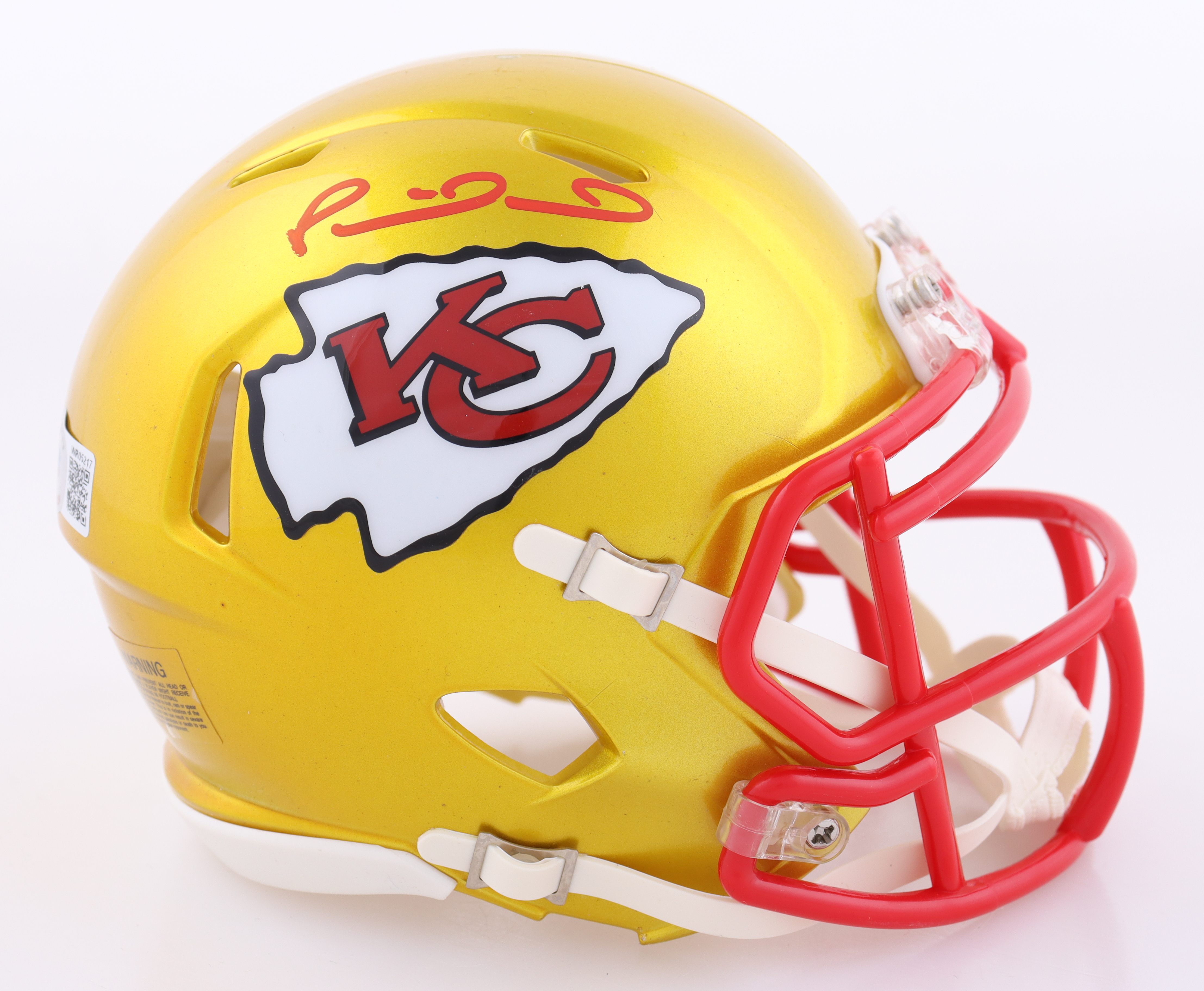 Patrick Mahomes Signed Chiefs Flash Alternate Speed Mini Helmet (Beckett) at PristineAuction.com Patrick Mahomes Signed Chiefs Flash Alternate Speed Mini Helmet (Beckett) at PristineAuction.com