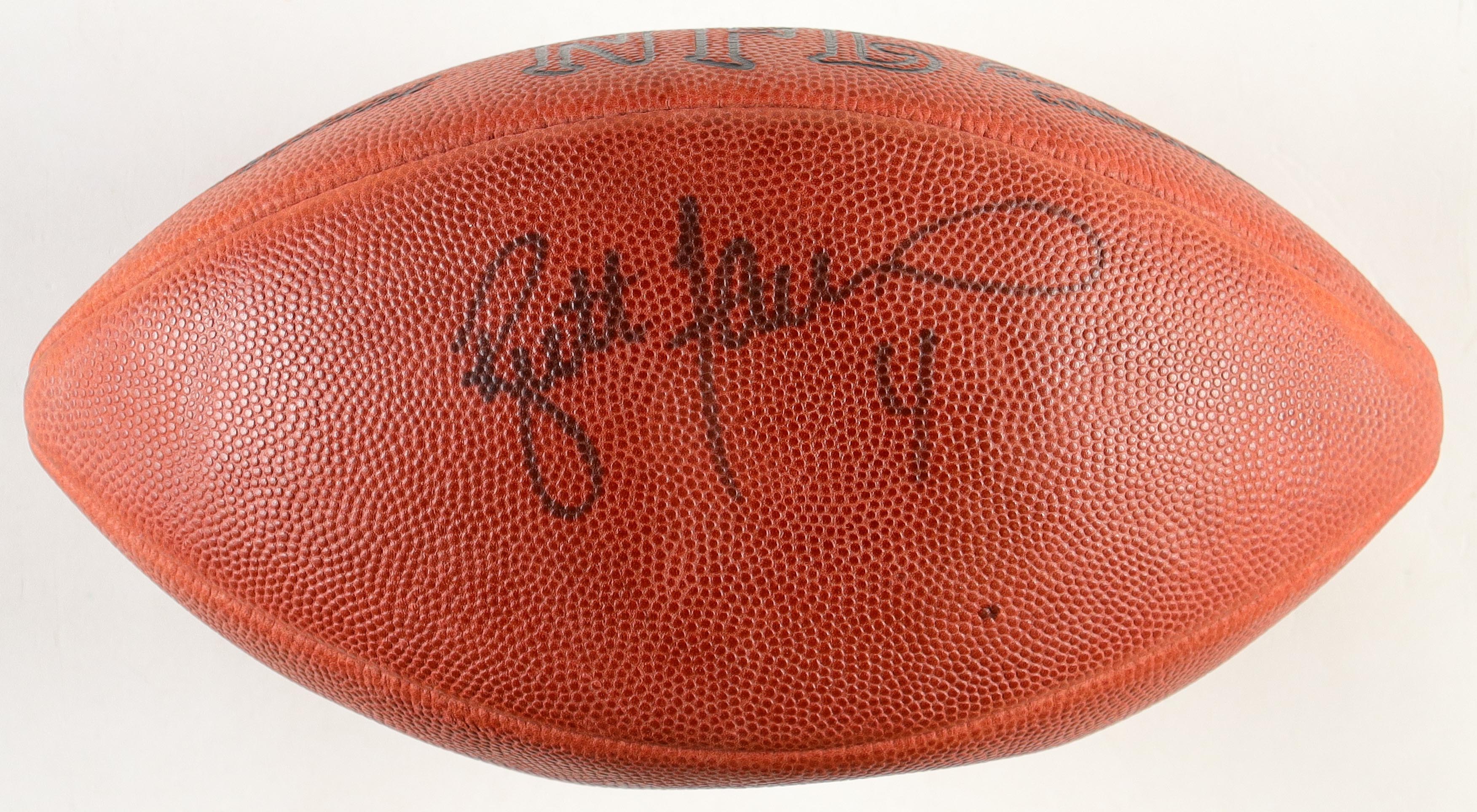 Brett Favre Signed Official NFL Official Game Ball Football With Acrylic Display Case (JSA) at PristineAuction.com Brett Favre Signed Official NFL Official Game Ball Football With Acrylic Display Case (JSA) at PristineAuction.com
