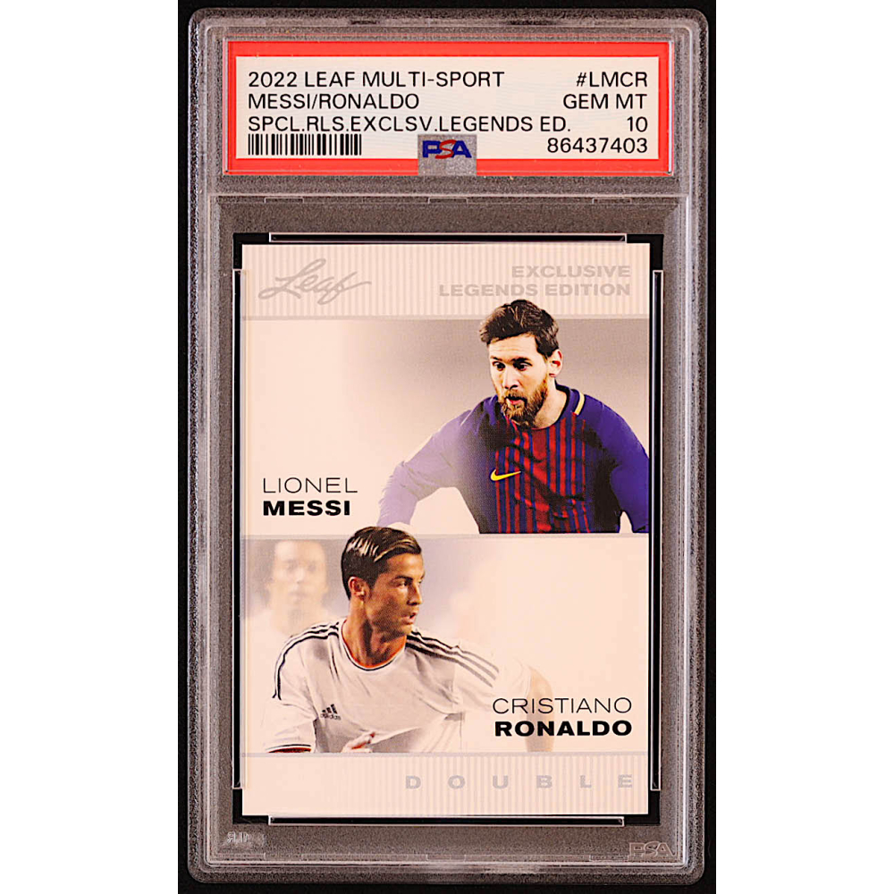 Lionel Messi / Cristiano Ronaldo 2022 Leaf Exclusive Legends Edition #