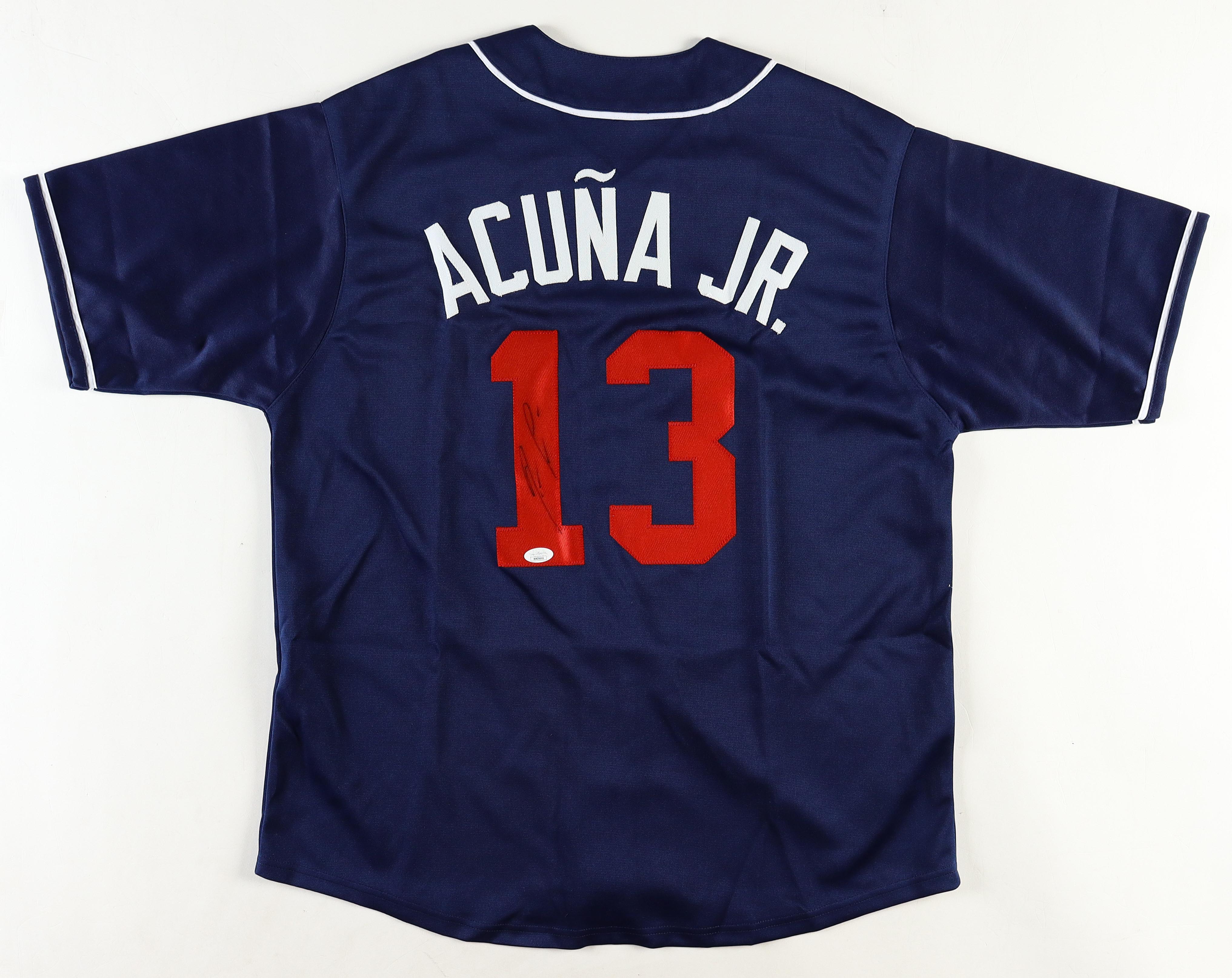 Ronald Acuna Jr. Signed Jersey (JSA) at PristineAuction.com Ronald Acuna Jr. Signed Jersey (JSA) at PristineAuction.com