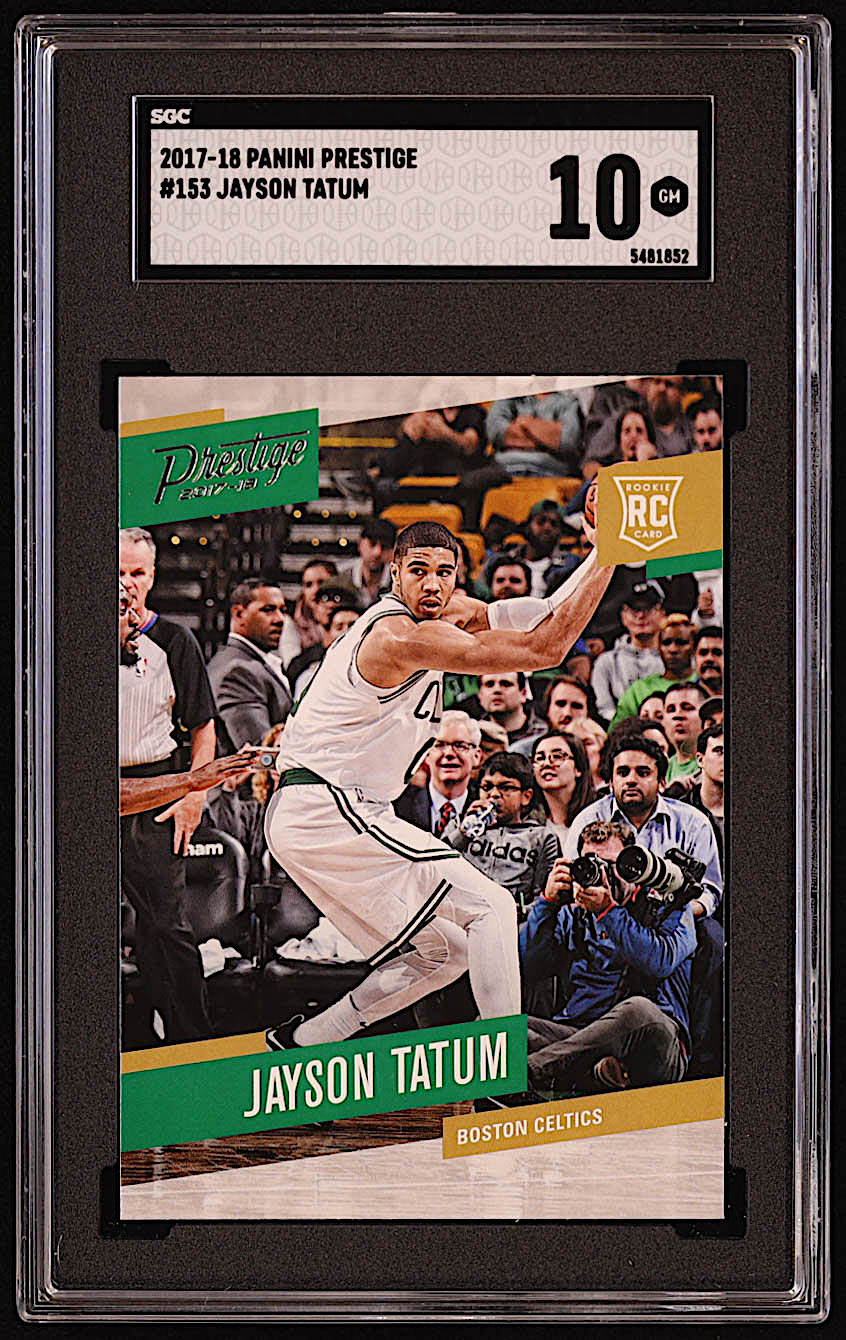 Jayson Tatum 2017-18 Prestige #153 RC (SGC 10) at PristineAuction.com Jayson Tatum 2017-18 Prestige #153 RC (SGC 10) at PristineAuction.com