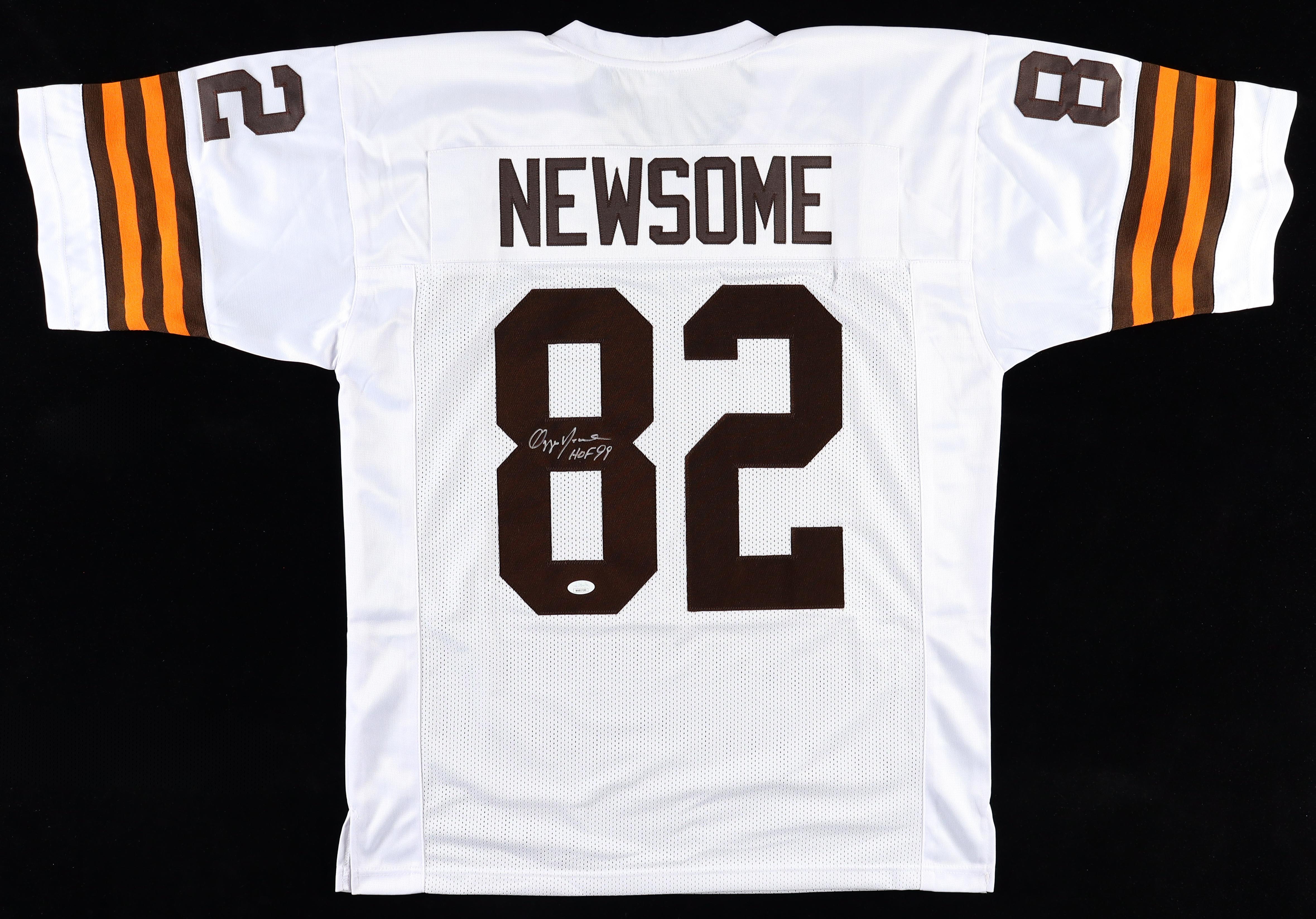 Ozzie Newsome Signed Jersey Inscribed "HOF 99" (JSA) at PristineAuction.com Ozzie Newsome Signed Jersey Inscribed "HOF 99" (JSA) at PristineAuction.com