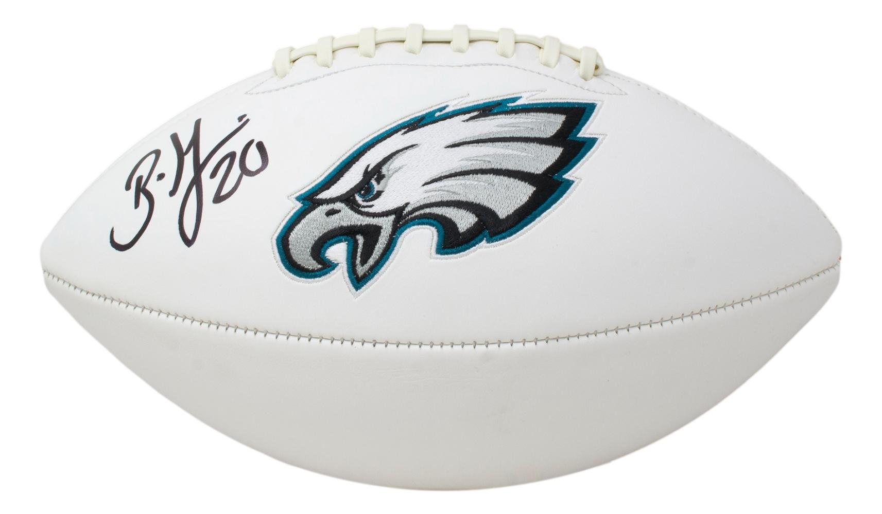 Brian Dawkins Signed Philadelphia Eagles Logo Football with Display Case (JSA) at PristineAuction.com Brian Dawkins Signed Philadelphia Eagles Logo Football with Display Case (JSA) at PristineAuction.com