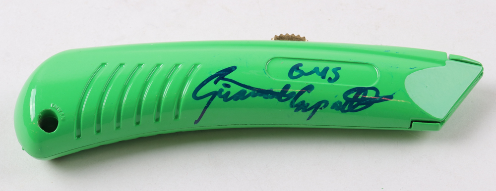 Giancarlo Esposito Signed "Breaking Bad" Box Cutter Inscribed "Gus" (Beckett) at PristineAuction.com Giancarlo Esposito Signed "Breaking Bad" Box Cutter Inscribed "Gus" (Beckett) at PristineAuction.com