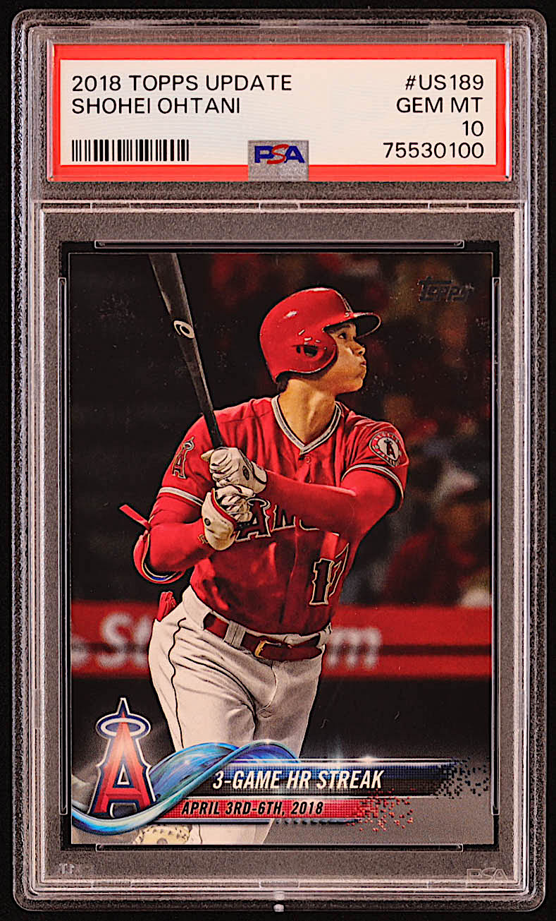 Shohei Ohtani 2018 Topps Update #US189 HL RC (PSA 10) at PristineAuction.com Shohei Ohtani 2018 Topps Update #US189 HL RC (PSA 10) at PristineAuction.com
