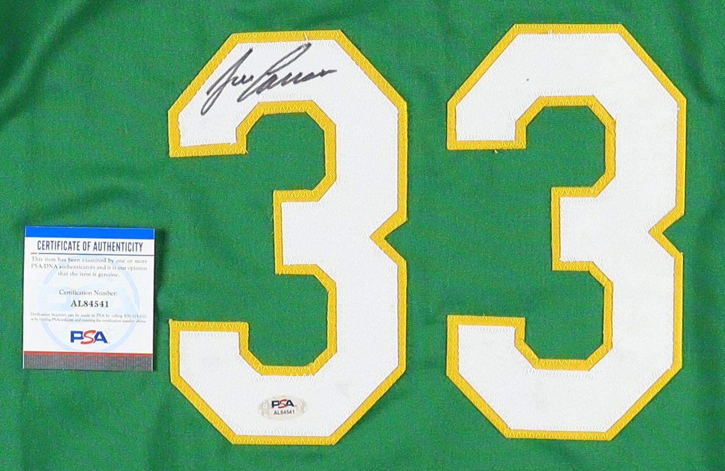 Jose Canseco Signed Jersey (PSA) at PristineAuction.com Jose Canseco Signed Jersey (PSA) at PristineAuction.com