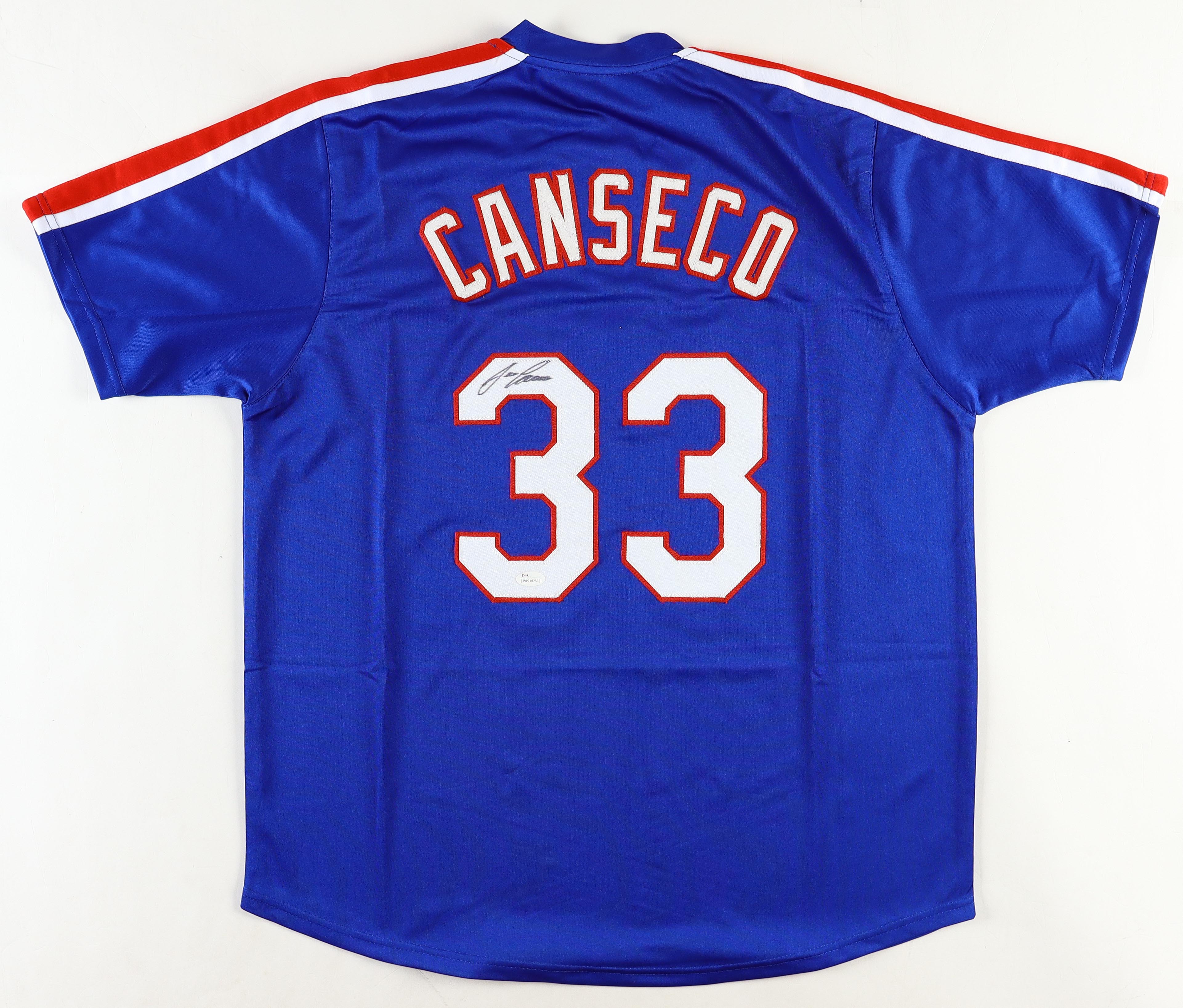 Jose Canseco Signed Jersey (JSA) at PristineAuction.com Jose Canseco Signed Jersey (JSA) at PristineAuction.com