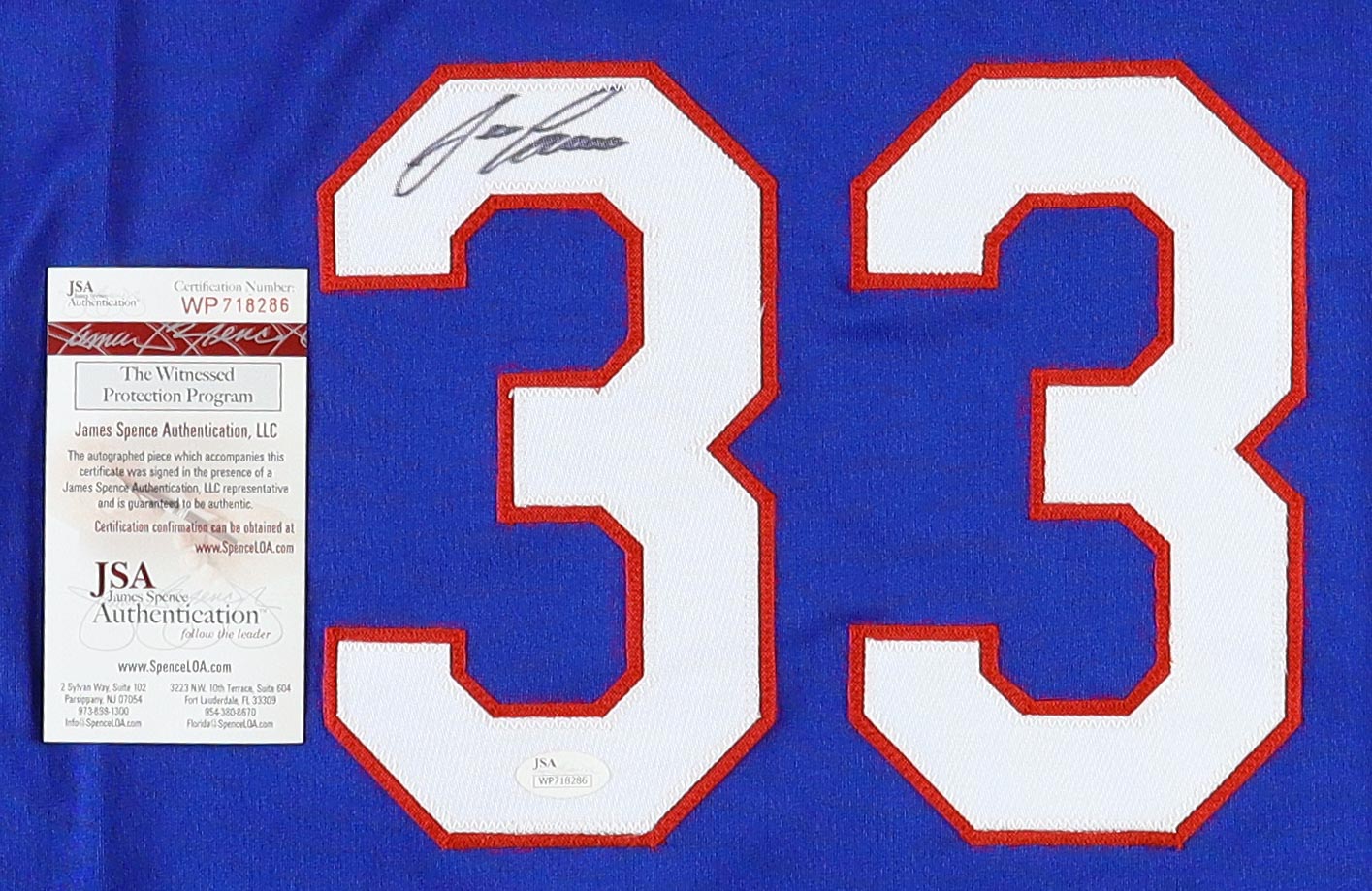 Jose Canseco Signed Jersey (JSA) at PristineAuction.com Jose Canseco Signed Jersey (JSA) at PristineAuction.com