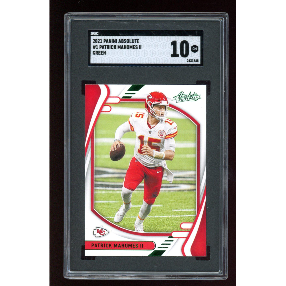 Patrick Mahomes II 2021 Absolute Green #1 (SGC 10) | Pristine Auction
