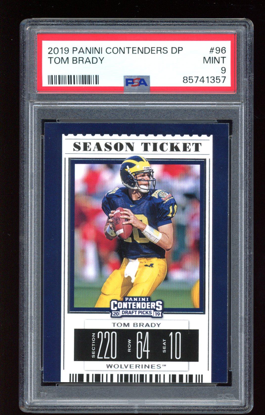 Tom Brady 2019 Panini Contenders Draft Picks #96 (PSA 9) at PristineAuction.com Tom Brady 2019 Panini Contenders Draft Picks #96 (PSA 9) at PristineAuction.com