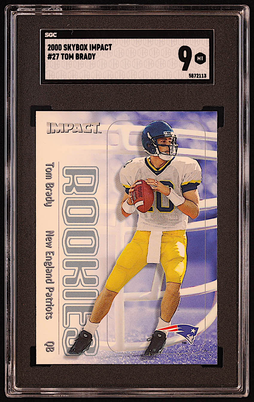 Tom Brady 2000 Impact #27 RC (SGC 9) at PristineAuction.com Tom Brady 2000 Impact #27 RC (SGC 9) at PristineAuction.com