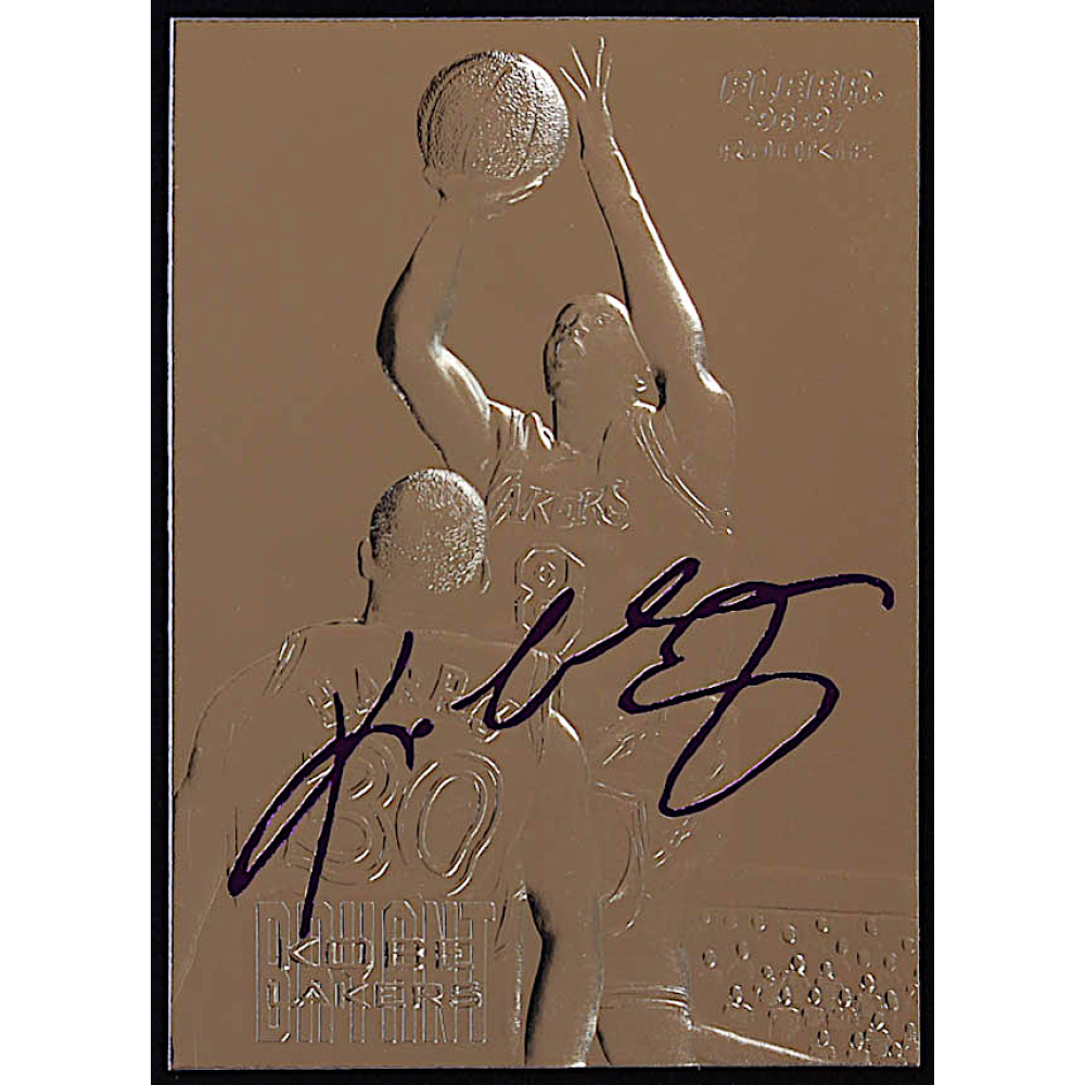 Kobe Bryant 1996-97 Fleer Purple Signature 23Kt Gold RC at PristineAuction.com