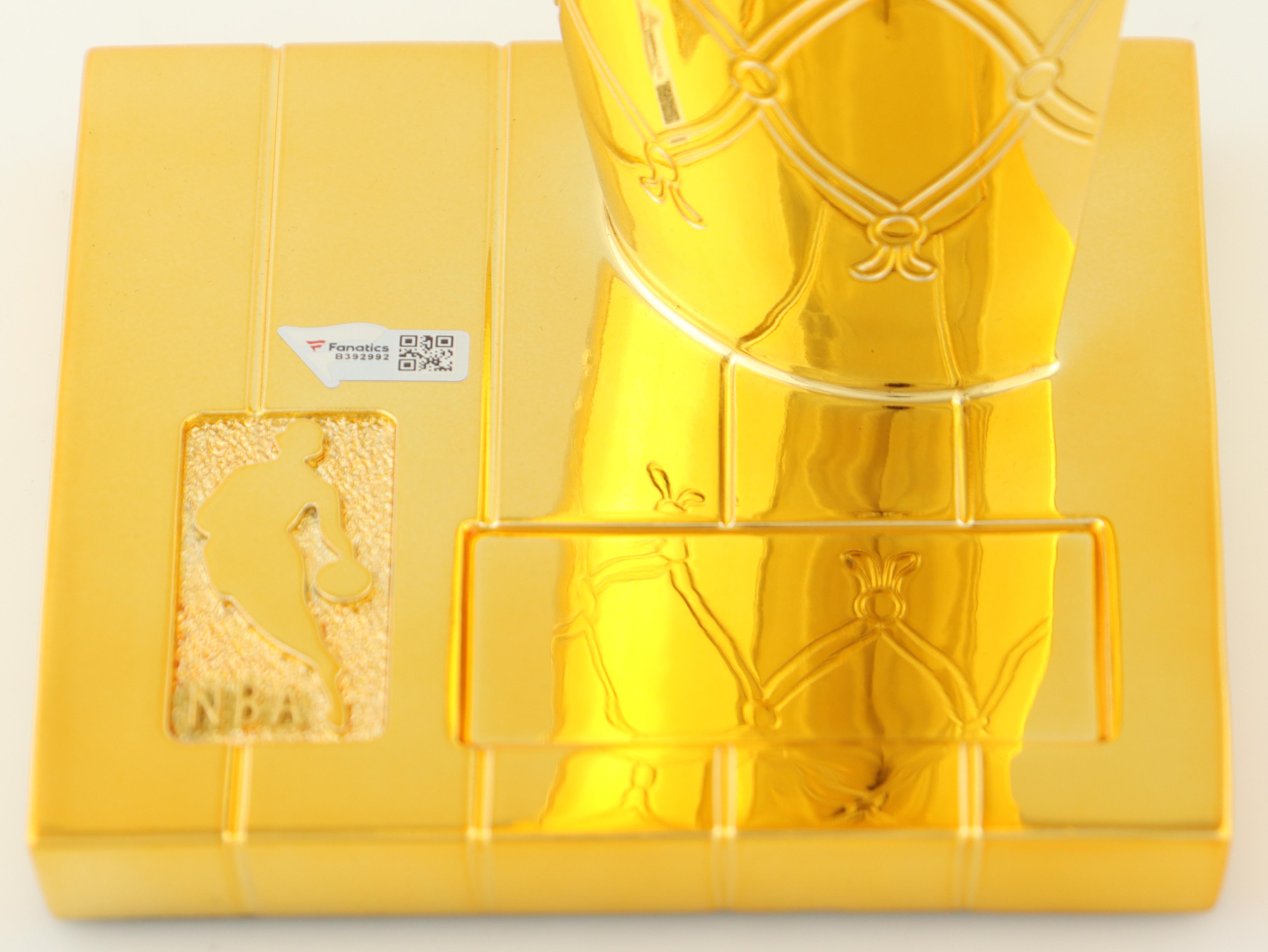 Clyde Drexler & Hakeem Olajuwon Signed Rockets NBA Champions 12" Replica Trophy (Fanatics) at PristineAuction.com Clyde Drexler & Hakeem Olajuwon Signed Rockets NBA Champions 12" Replica Trophy (Fanatics) at PristineAuction.com