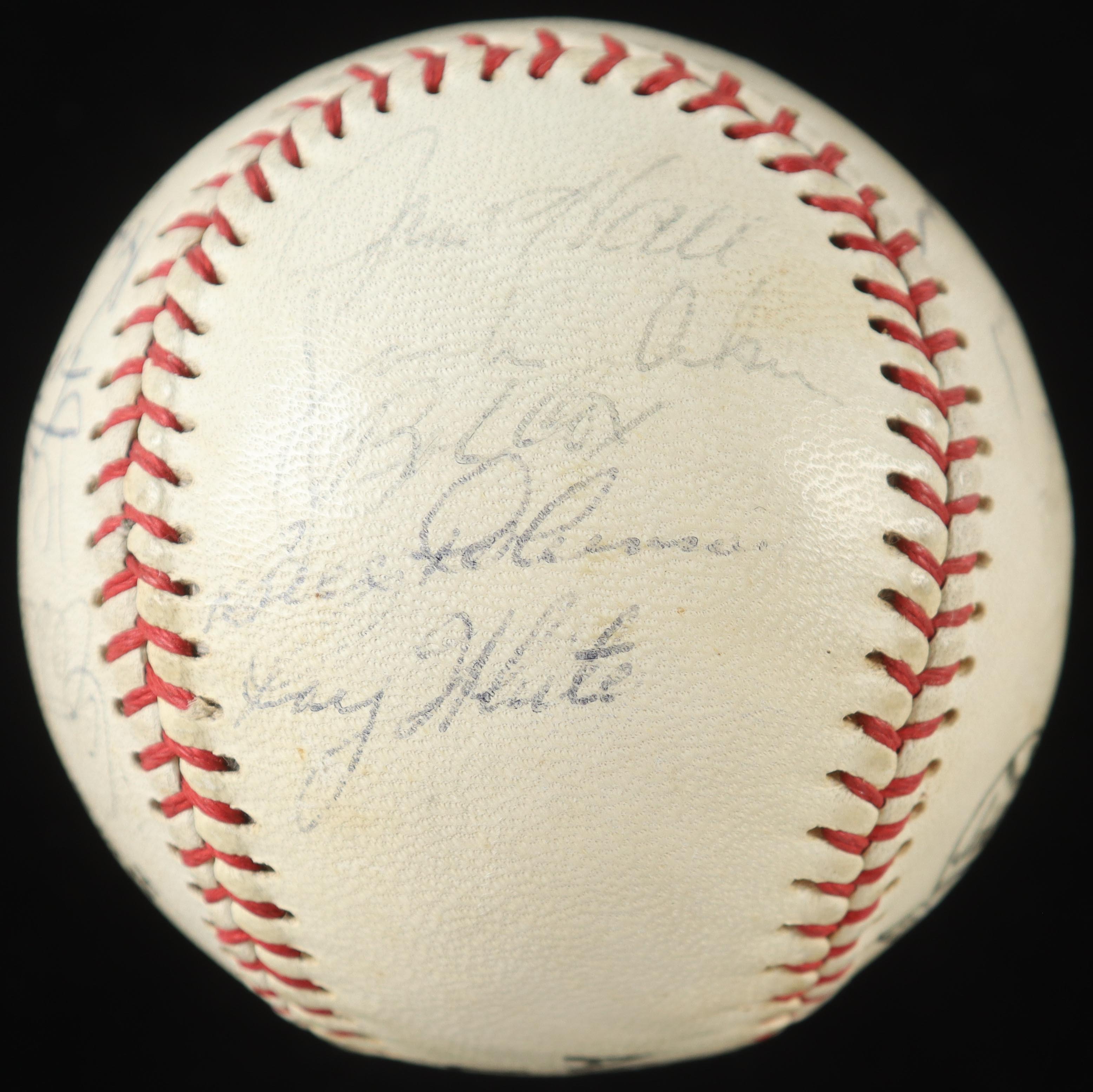 1969 Yankees AL Baseball Team-Signed by (20) with Bobby Cox, Elston Howard, Bobby Murcer, Jim Turner with Yankees Display Case (PSA) at PristineAuction.com 1969 Yankees AL Baseball Team-Signed by (20) with Bobby Cox, Elston Howard, Bobby Murcer, Jim Turner with Yankees Display Case (PSA) at PristineAuction.com