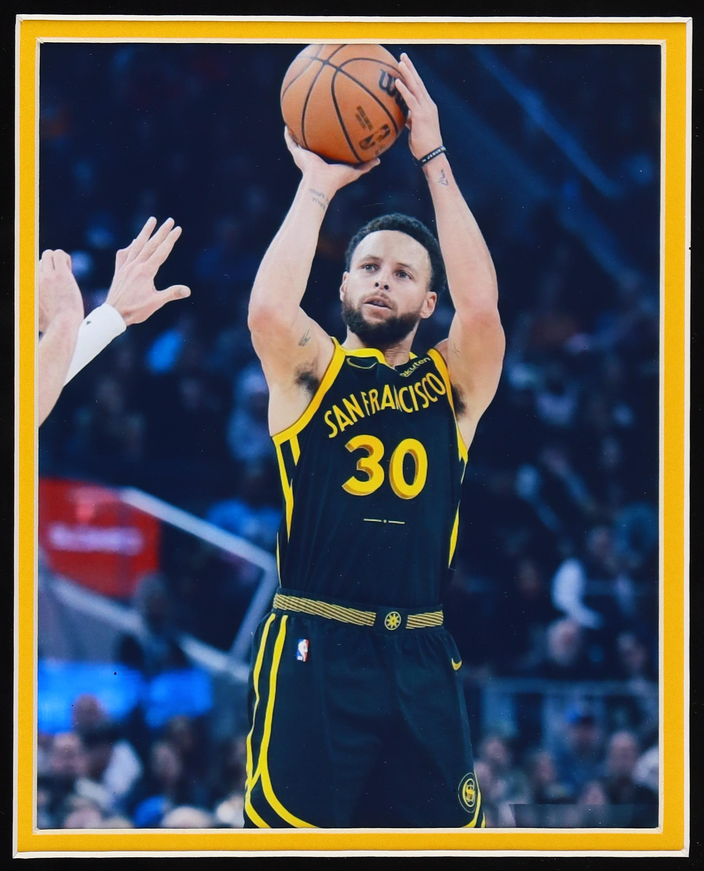 Stephen Curry Signed Warriors Custom Framed Jersey (PSA) at PristineAuction.com Stephen Curry Signed Warriors Custom Framed Jersey (PSA) at PristineAuction.com