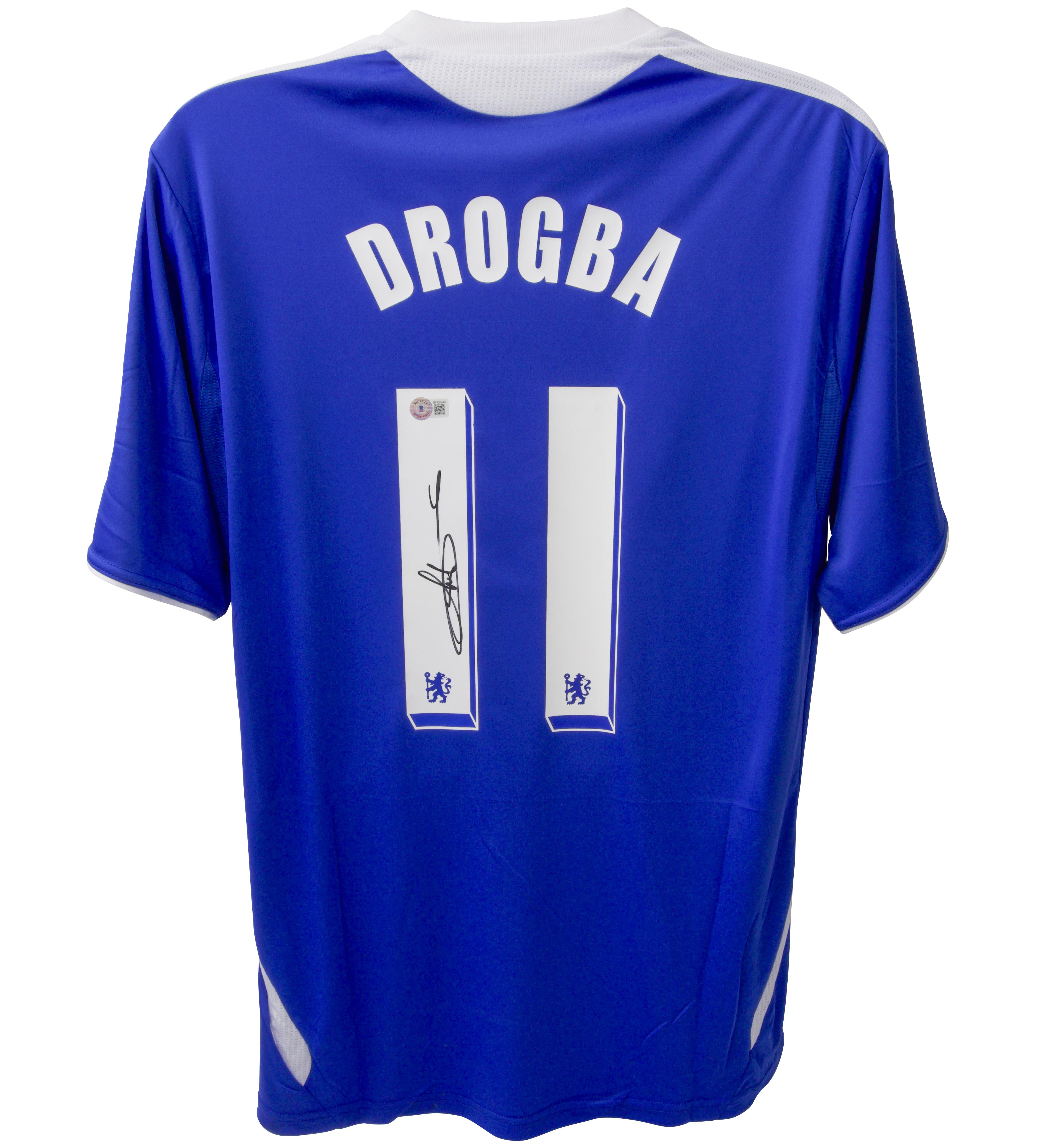 Dider Drogba Signed Chelsea Jersey (Beckett) at PristineAuction.com Dider Drogba Signed Chelsea Jersey (Beckett) at PristineAuction.com