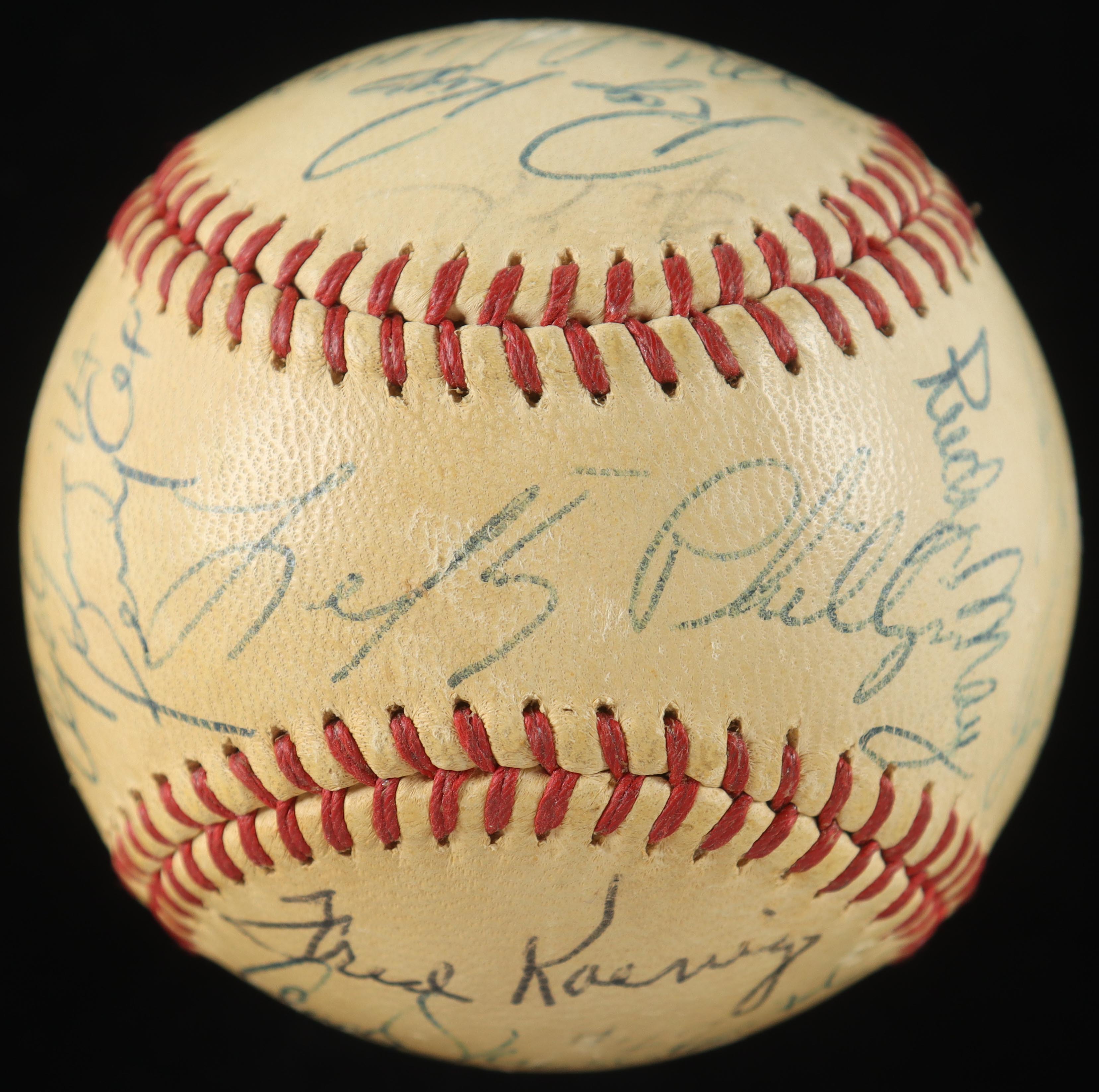 1970 Angels OAL Baseball Team-Signed by (26) with Jim Fregosi, Andy Messersmith, Clyde Wright, & Jay Johnstone with Display Case (PSA) at PristineAuction.com 1970 Angels OAL Baseball Team-Signed by (26) with Jim Fregosi, Andy Messersmith, Clyde Wright, & Jay Johnstone with Display Case (PSA) at PristineAuction.com
