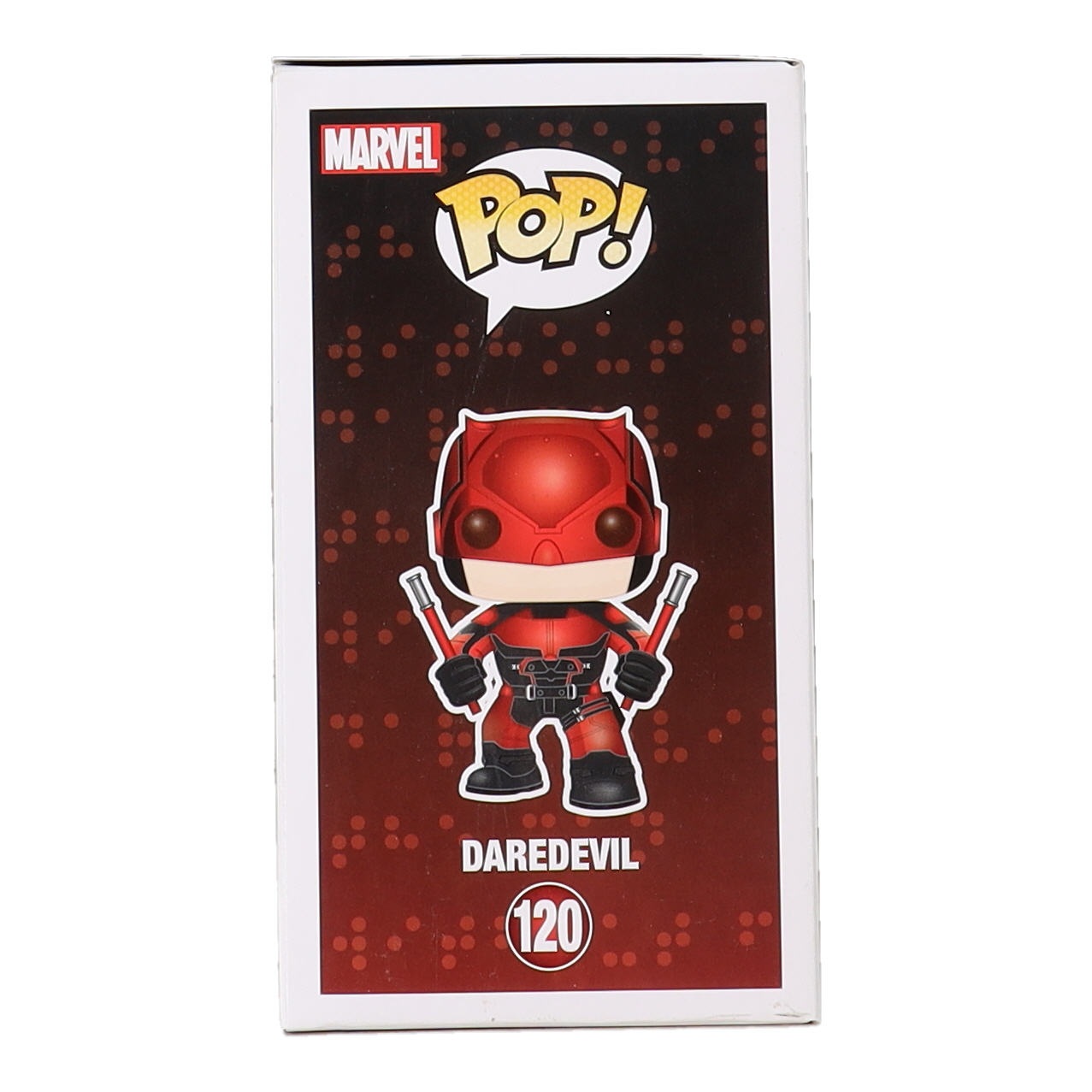 Charlie Cox Signed "Daredevil" #120 Daredevil Funko Pop! Vinyl Figure (Beckett) at PristineAuction.com Charlie Cox Signed "Daredevil" #120 Daredevil Funko Pop! Vinyl Figure (Beckett) at PristineAuction.com