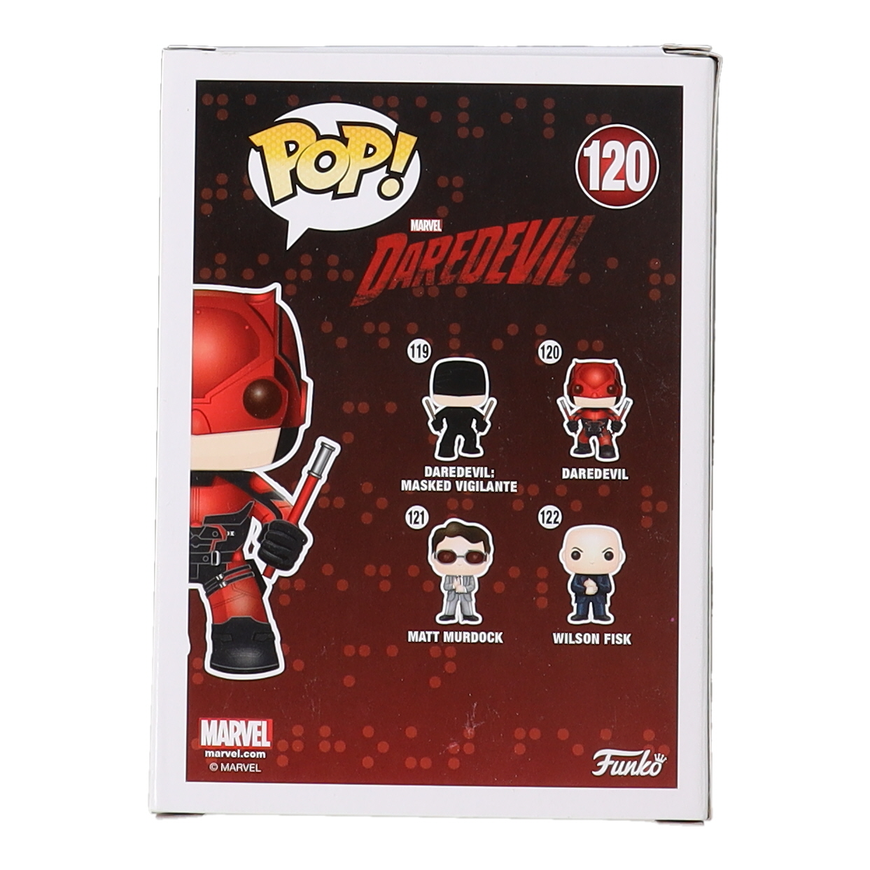 Charlie Cox Signed "Daredevil" #120 Daredevil Funko Pop! Vinyl Figure (Beckett) at PristineAuction.com Charlie Cox Signed "Daredevil" #120 Daredevil Funko Pop! Vinyl Figure (Beckett) at PristineAuction.com