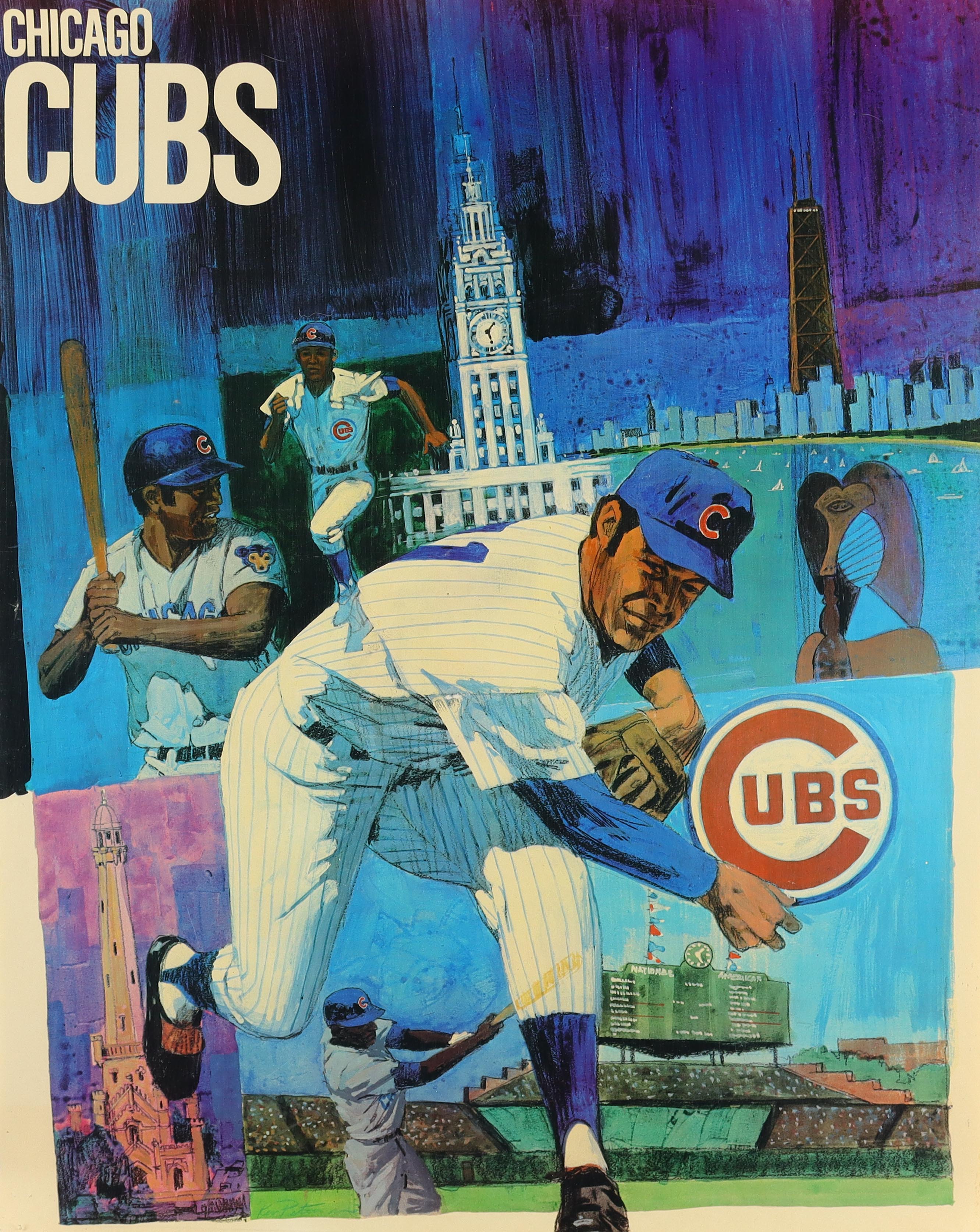 1971 Cubs 21x27 Poster Print at PristineAuction.com 1971 Cubs 21x27 Poster Print at PristineAuction.com