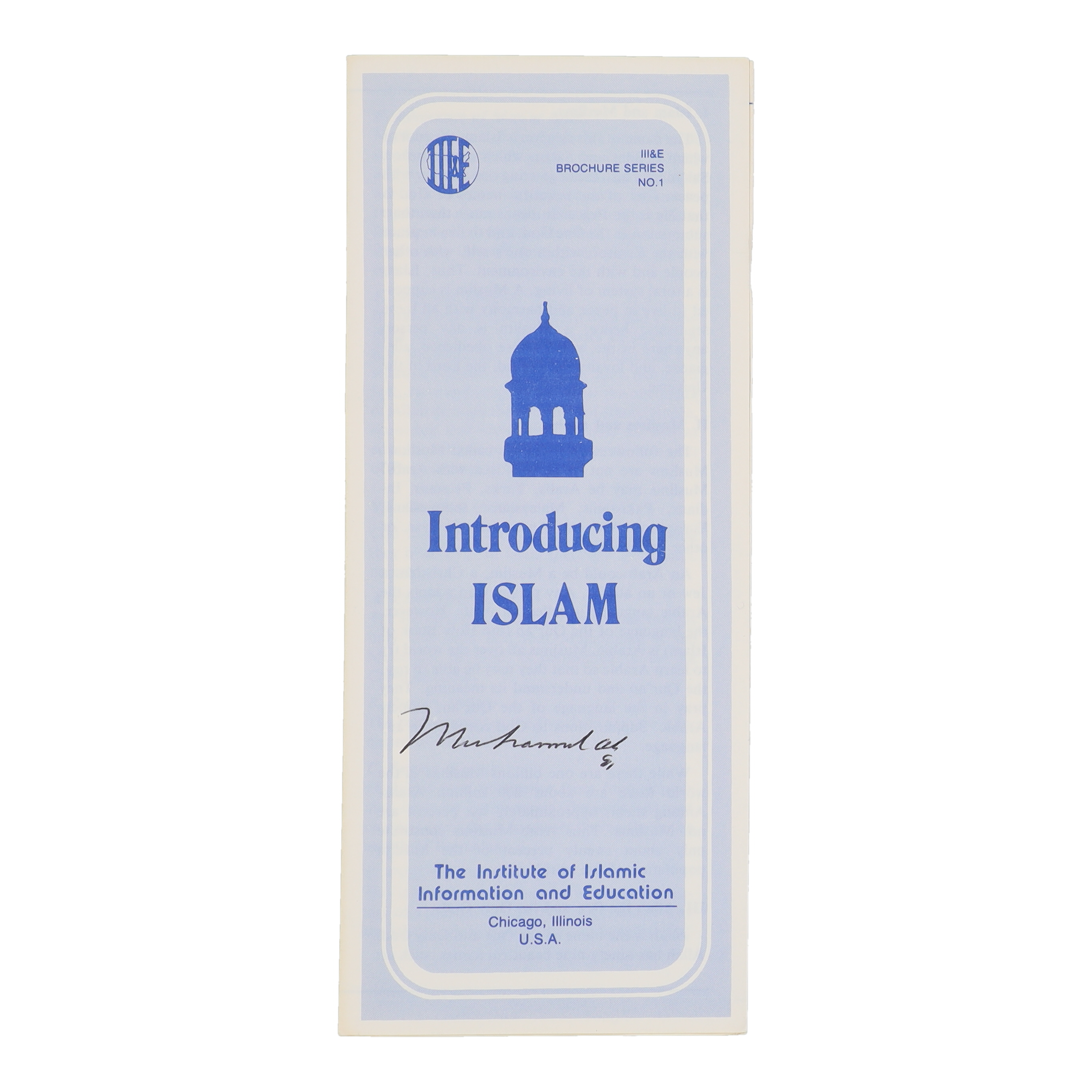 Muhammad Ali Signed "Introducing Islam" Pamphlet Inscribed "91" (JSA) at PristineAuction.com Muhammad Ali Signed "Introducing Islam" Pamphlet Inscribed "91" (JSA) at PristineAuction.com