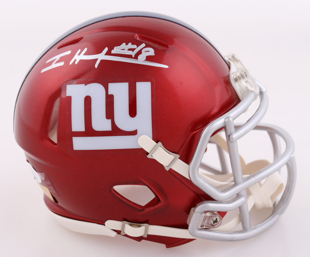 Isaiah Hodgins Signed Giants Flash Alternate Speed Mini Helmet (JSA) at PristineAuction.com Isaiah Hodgins Signed Giants Flash Alternate Speed Mini Helmet (JSA) at PristineAuction.com