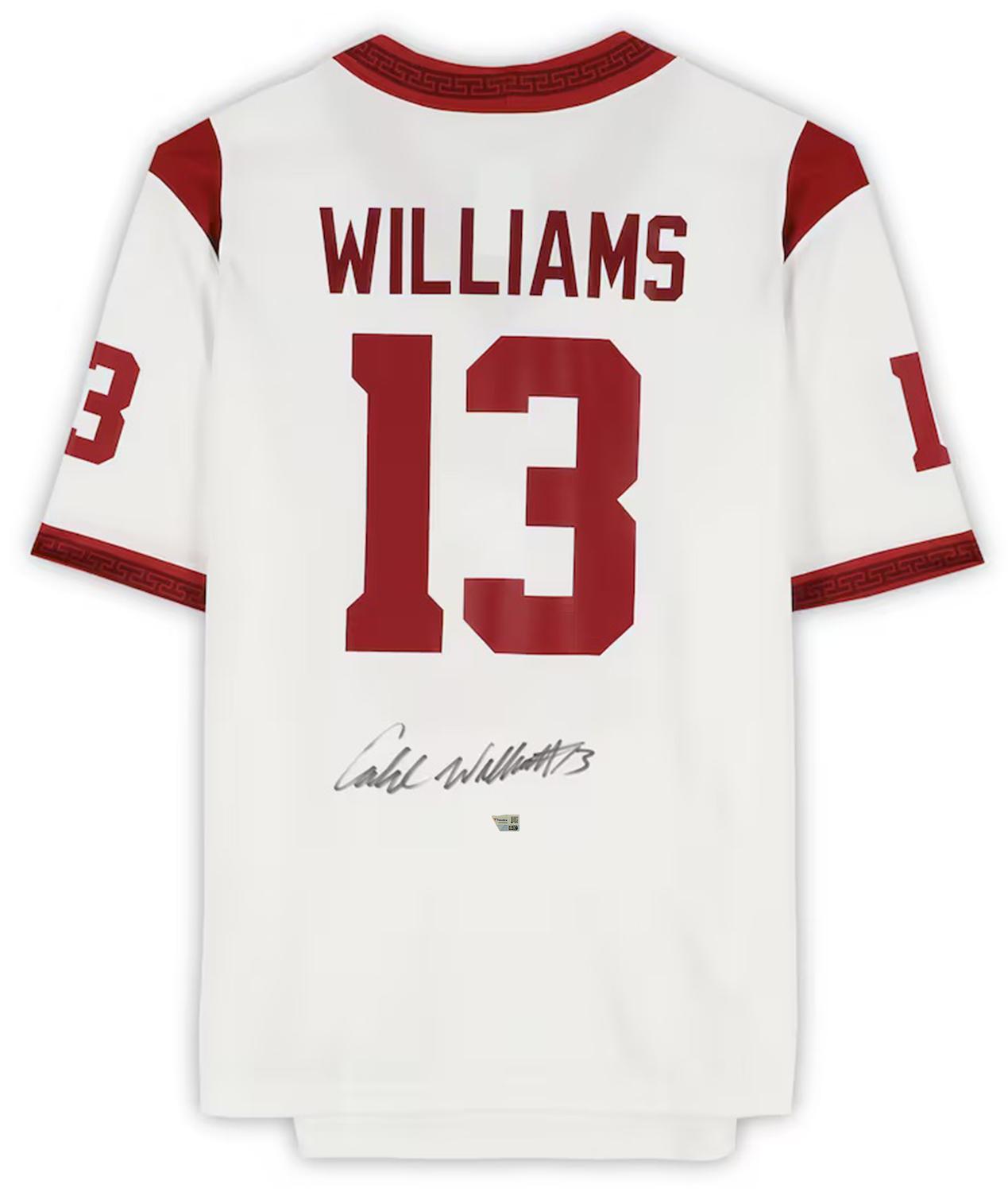 Caleb Williams Signed USC Trojans Nike Limited Jersey (Fanatics) at PristineAuction.com Caleb Williams Signed USC Trojans Nike Limited Jersey (Fanatics) at PristineAuction.com