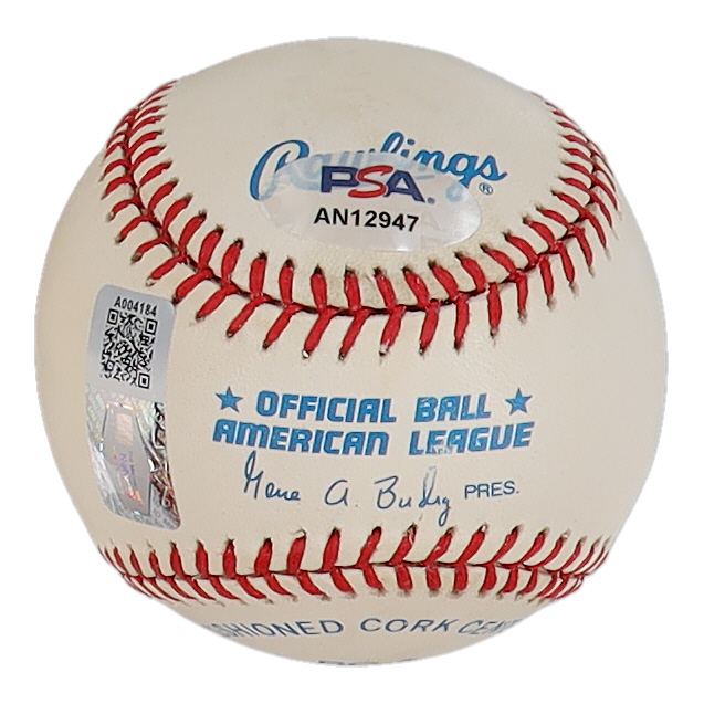 Jim Palmer Signed OAL Baseball Inscribed "HOF 90" (PSA) at PristineAuction.com Jim Palmer Signed OAL Baseball Inscribed "HOF 90" (PSA) at PristineAuction.com