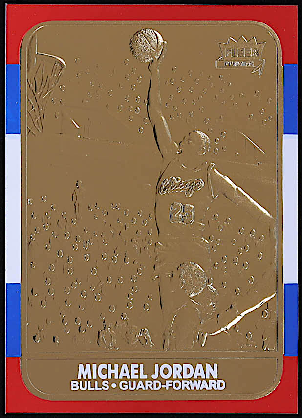 Michael Jordan 1997 Fleer Premier 23Kt Gold Card #14259 at PristineAuction.com Michael Jordan 1997 Fleer Premier 23Kt Gold Card #14259 at PristineAuction.com
