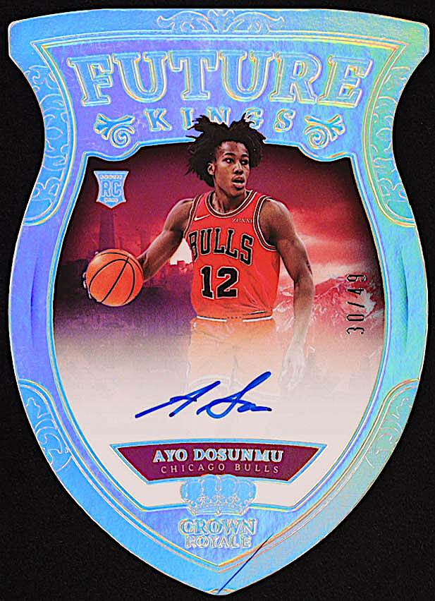 Ayo Dosunmu 2021-22 Crown Royale Future Kings Signatures #3 #30/49 RC at PristineAuction.com Ayo Dosunmu 2021-22 Crown Royale Future Kings Signatures #3 #30/49 RC at PristineAuction.com