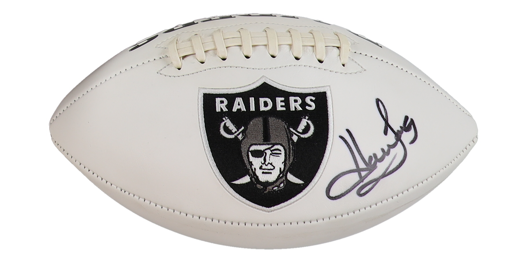 Howie Long Signed Raiders Logo NFL Football (Beckett) at PristineAuction.com Howie Long Signed Raiders Logo NFL Football (Beckett) at PristineAuction.com