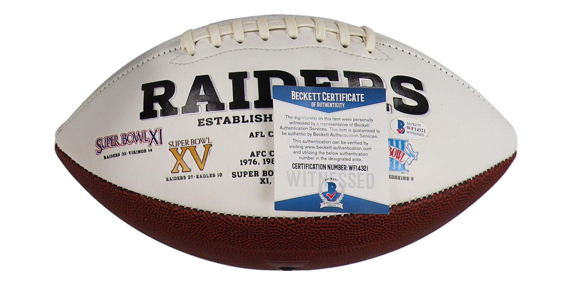 Howie Long Signed Raiders Logo NFL Football (Beckett) at PristineAuction.com Howie Long Signed Raiders Logo NFL Football (Beckett) at PristineAuction.com