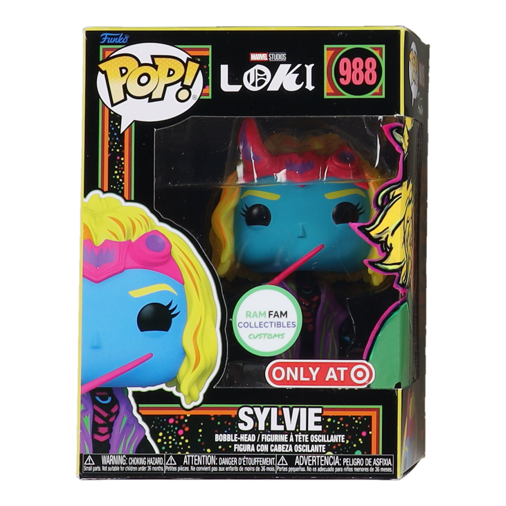 Sylvie "Loki" #988 Funko Pop! Vinyl Figure with Custom Sylvie Artwork by Anthony "Ram Fam" Ramirez (PA) at PristineAuction.com