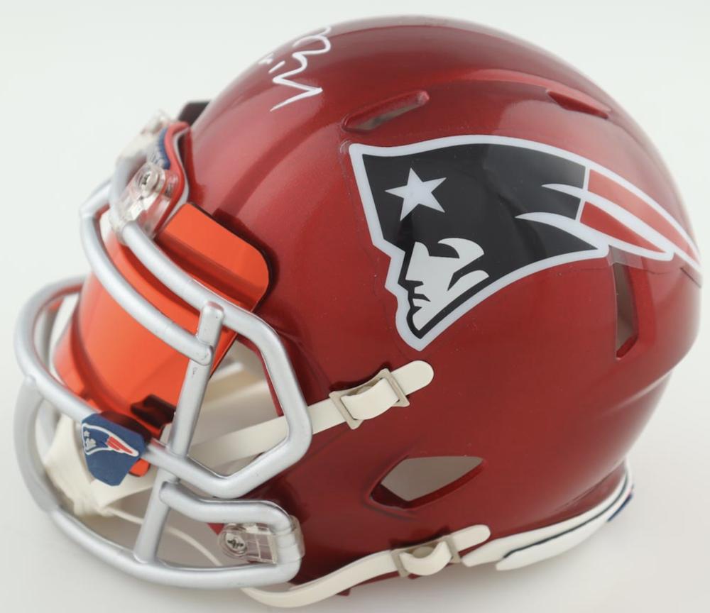 Tom Brady Signed Patriots Flash Alternate Speed Mini Helmet with Visor (Fanatics) at PristineAuction.com Tom Brady Signed Patriots Flash Alternate Speed Mini Helmet with Visor (Fanatics) at PristineAuction.com