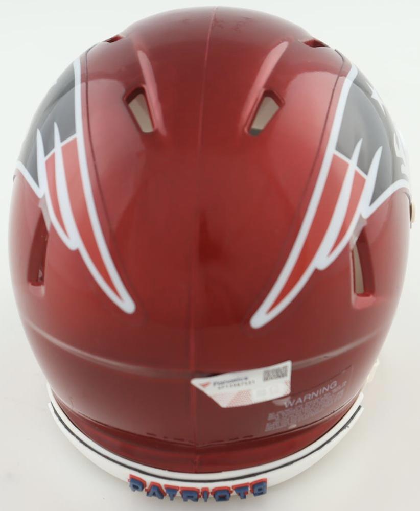 Tom Brady Signed Patriots Flash Alternate Speed Mini Helmet with Visor (Fanatics) at PristineAuction.com Tom Brady Signed Patriots Flash Alternate Speed Mini Helmet with Visor (Fanatics) at PristineAuction.com