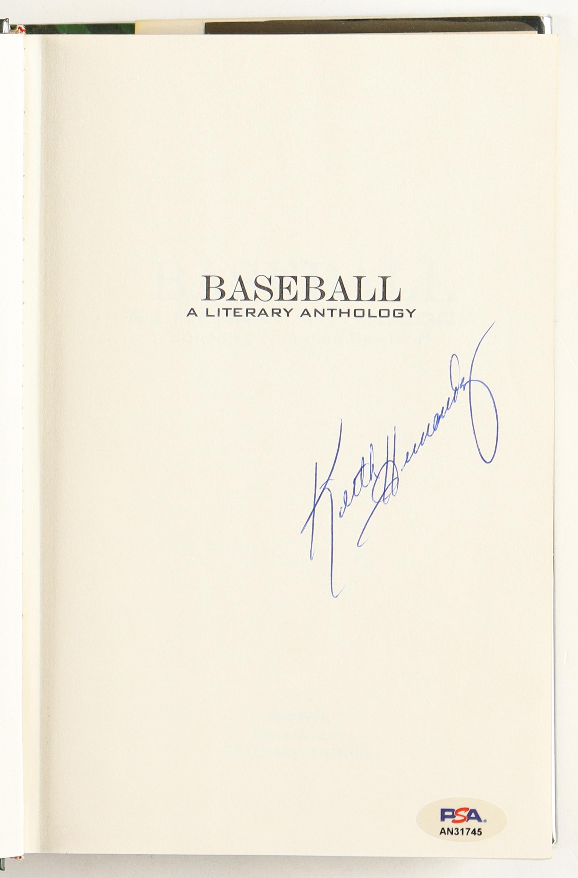 Keith Hernandez Signed "Baseball: A Literary Anthology" Hard-Cover Book (PSA) at PristineAuction.com Keith Hernandez Signed "Baseball: A Literary Anthology" Hard-Cover Book (PSA) at PristineAuction.com