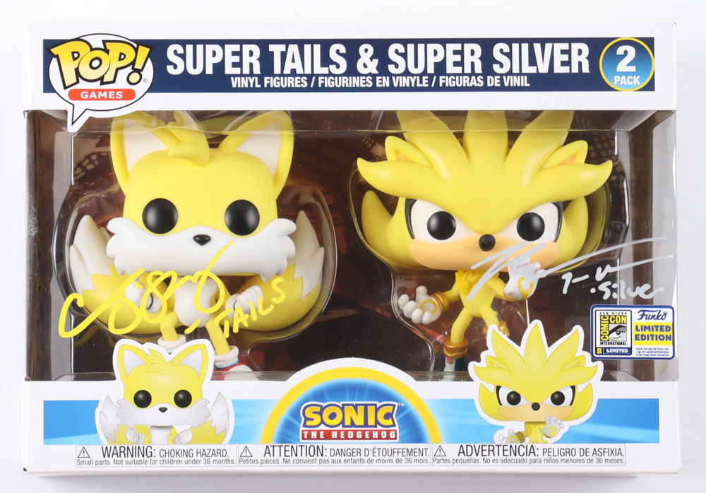 Colleen O'Shaughnessey & Bryce Papenbrook Signed "Sonic the Hedgehog" (2) Pack Super Tails & Super Silver Funko Pop! Vinyl Figure (JSA) at PristineAuction.com Colleen O'Shaughnessey & Bryce Papenbrook Signed "Sonic the Hedgehog" (2) Pack Super Tails & Super Silver Funko Pop! Vinyl Figure (JSA) at PristineAuction.com