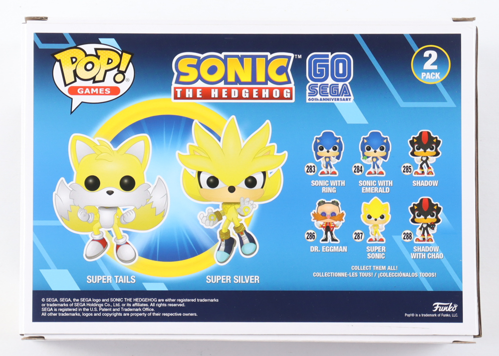 Colleen O'Shaughnessey & Bryce Papenbrook Signed "Sonic the Hedgehog" (2) Pack Super Tails & Super Silver Funko Pop! Vinyl Figure (JSA) at PristineAuction.com Colleen O'Shaughnessey & Bryce Papenbrook Signed "Sonic the Hedgehog" (2) Pack Super Tails & Super Silver Funko Pop! Vinyl Figure (JSA) at PristineAuction.com