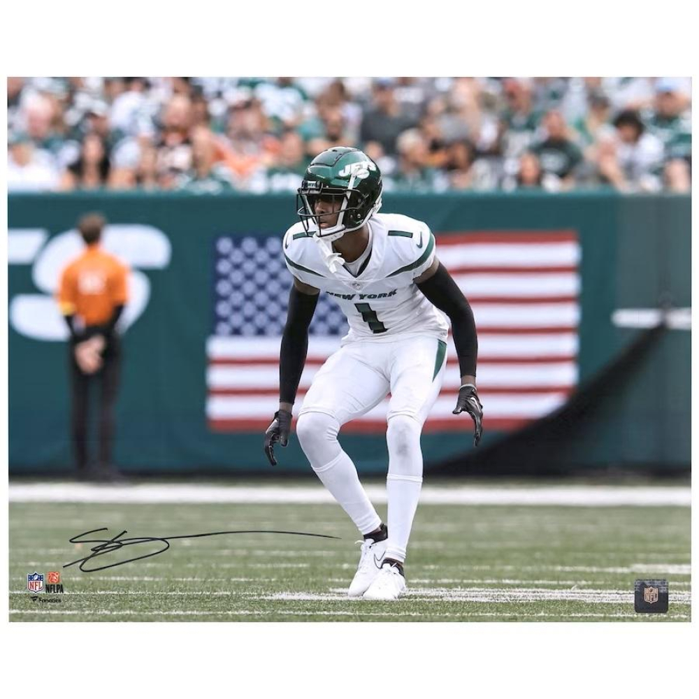 Ahmad "Sauce" Gardner Signed Jets 16x20 Photo (Fanatics) Pristine Auction