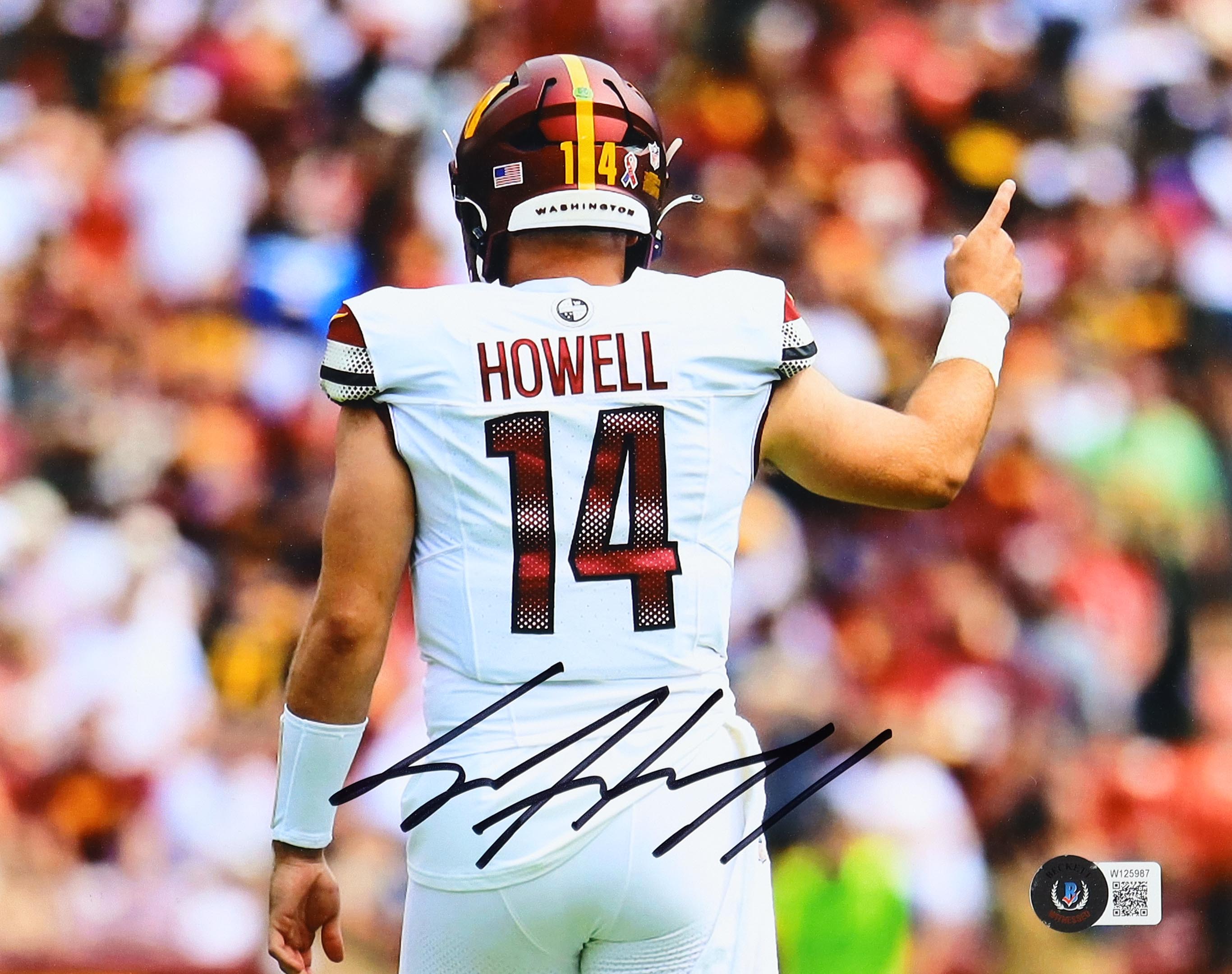 Sam Howell Signed Commanders 8x10 Photo (Beckett) at PristineAuction.com Sam Howell Signed Commanders 8x10 Photo (Beckett) at PristineAuction.com