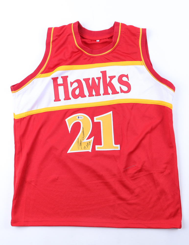 Dominique Wilkins Signed Jersey (Beckett) at PristineAuction.com Dominique Wilkins Signed Jersey (Beckett) at PristineAuction.com