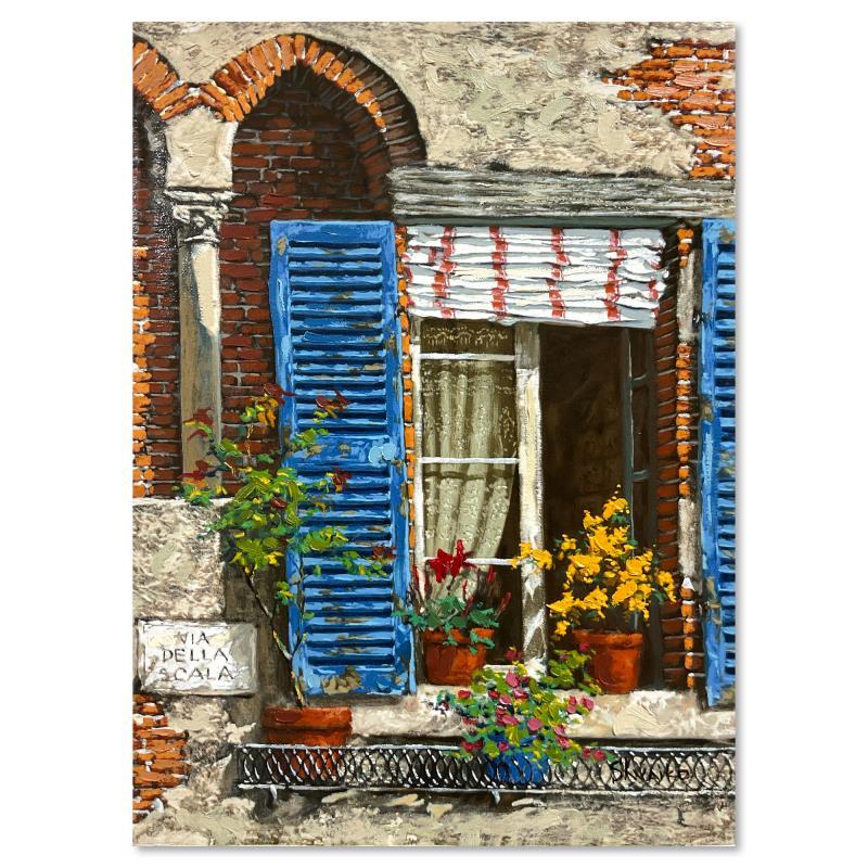 "Windows of Italy" LE 16x12 Hand-Embellished Printer's Proof on Canvas by Viktor Shvaiko (PA) at PristineAuction.com "Windows of Italy" LE 16x12 Hand-Embellished Printer's Proof on Canvas by Viktor Shvaiko (PA) at PristineAuction.com