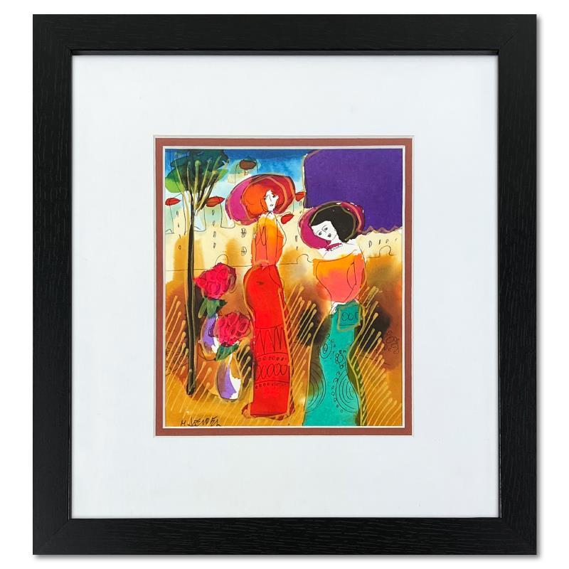 "Untitled" 14x13 Custom Framed Original Mixed Media Watercolor Painting by Moshe Leider (Artova) at PristineAuction.com "Untitled" 14x13 Custom Framed Original Mixed Media Watercolor Painting by Moshe Leider (Artova) at PristineAuction.com