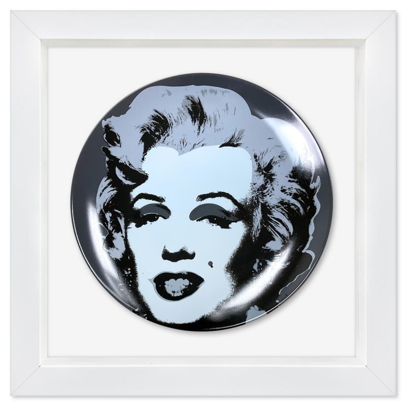 "Marilyn (Black)" 13x13 Custom Framed Limoges Porcelain Plate by Andy Warhol at PristineAuction.com "Marilyn (Black)" 13x13 Custom Framed Limoges Porcelain Plate by Andy Warhol at PristineAuction.com