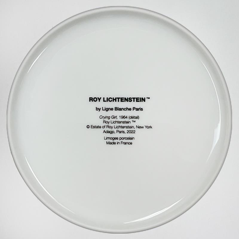 "Crying Girl" 16x16 Custom Framed Limoges Porcelain Plate by Roy Lichtenstein at PristineAuction.com "Crying Girl" 16x16 Custom Framed Limoges Porcelain Plate by Roy Lichtenstein at PristineAuction.com