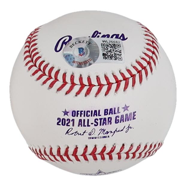 Walker Buehler Signed 2021 All-Star Game Baseball (Beckett) at PristineAuction.com Walker Buehler Signed 2021 All-Star Game Baseball (Beckett) at PristineAuction.com